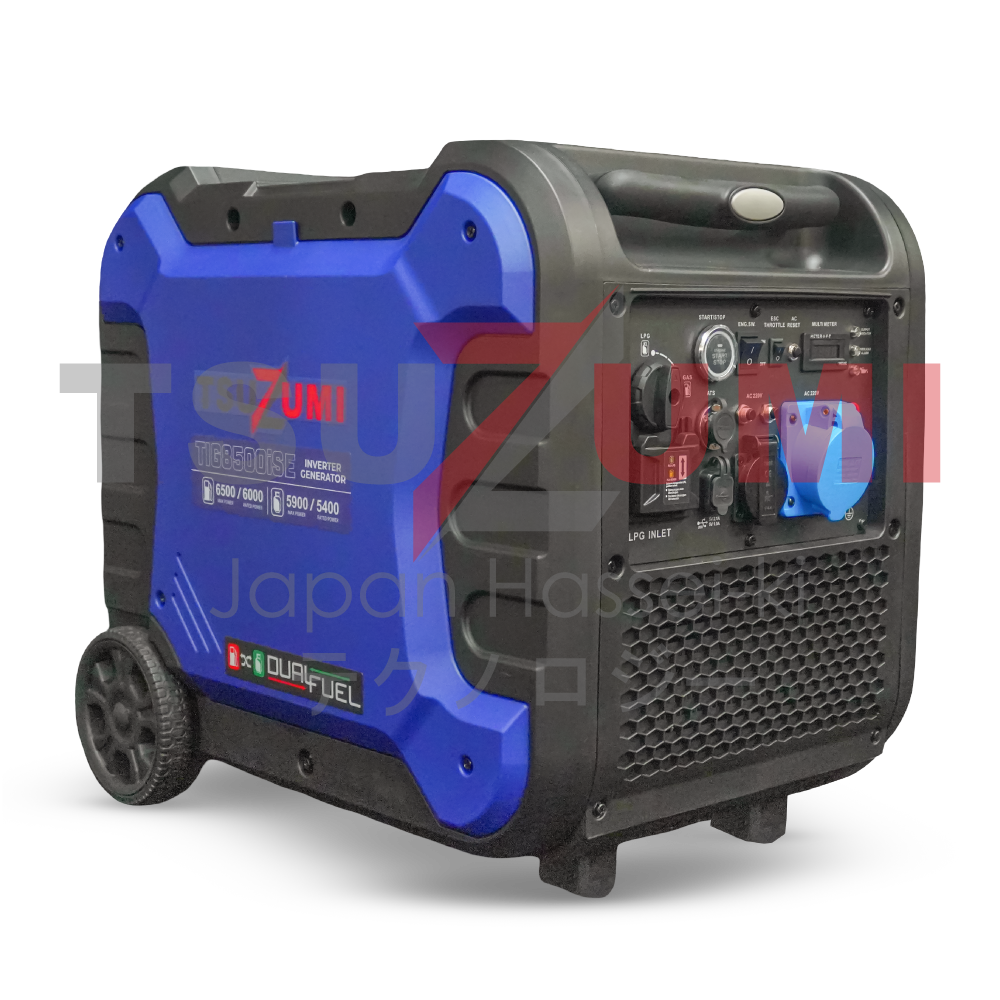 Genset 8 Kva 6000 Watt Silent Inverter Dual Fuel LPG & Bensin TIG8500ISE